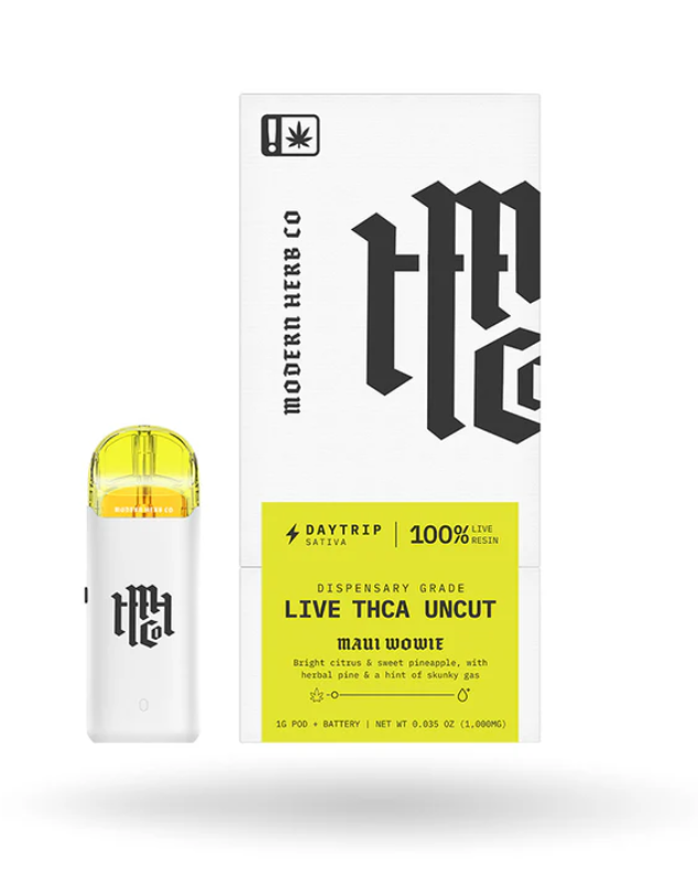 Starter Pod Kit Maui Wowie: 100% Live Resin Uncut - Sativa 1g