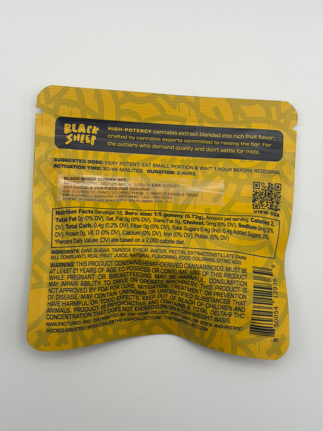 Black Sheep 150MG 3 Gummie Pack